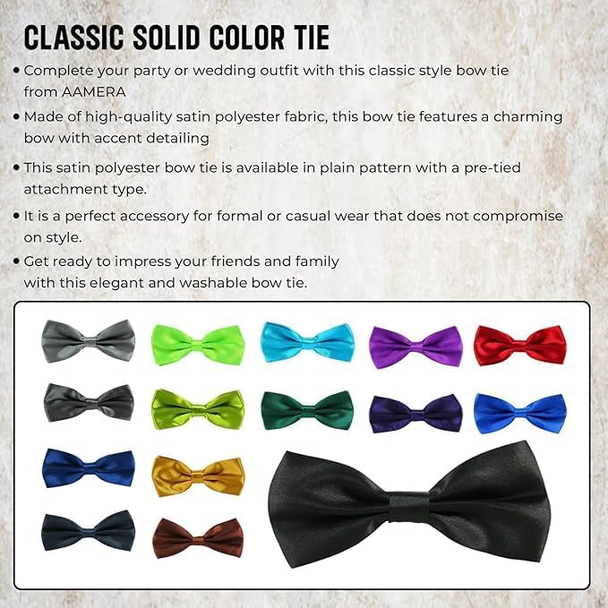 Yellow Bow Tie for Men - Aamera Fashion