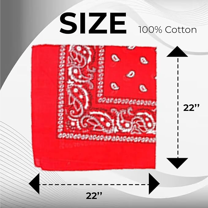 Brown Paisley Cotton Bandana - Aamera Fashion