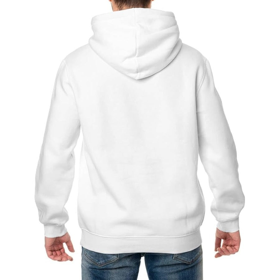 Aamera Mens Zip Up Hoodie Sweatshirt White - Aamera Fashion