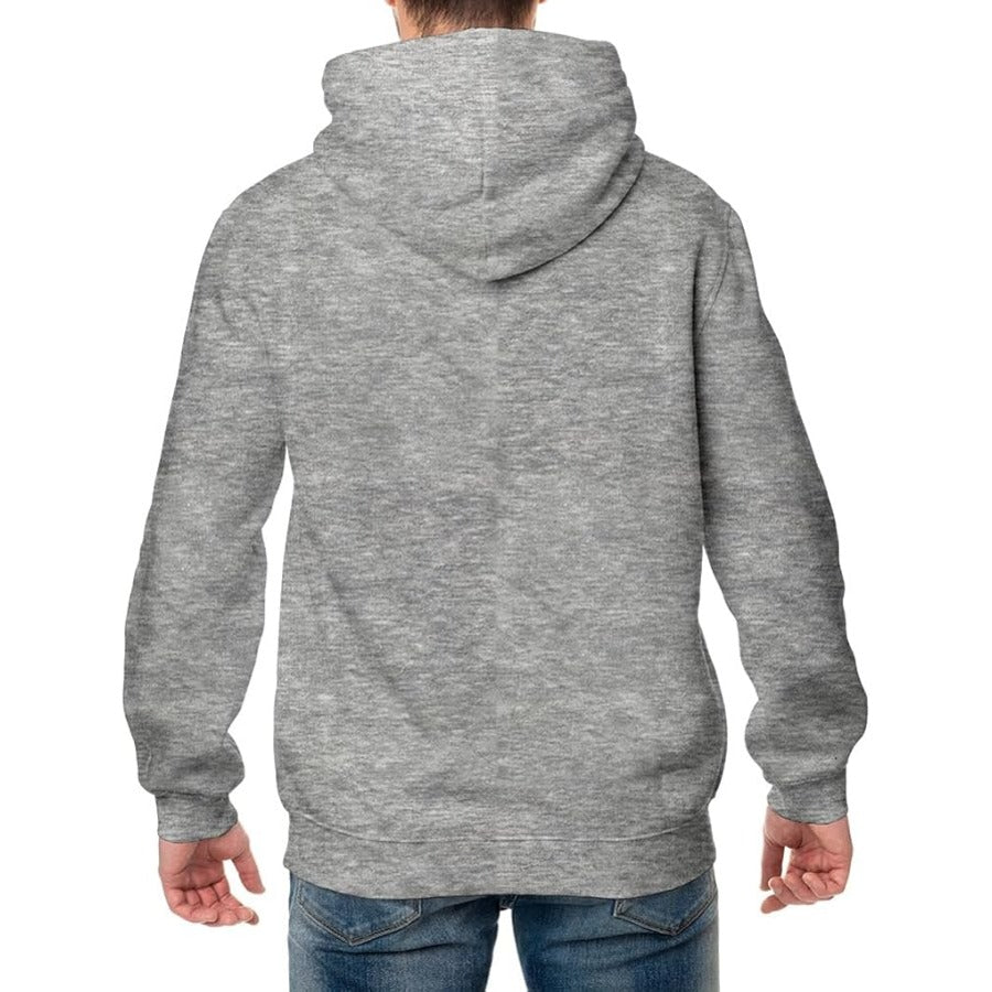 Aamera Mens Zip Up Hoodie Sweatshirt Grey - Aamera Fashion
