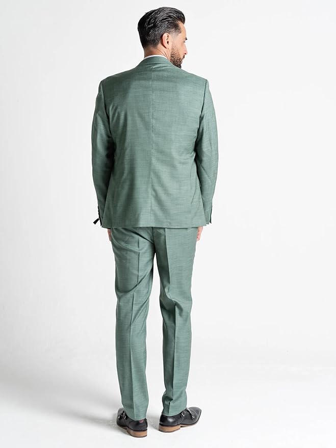 Buy Henry Mens Green Slim Fit Three Piece Suit - Wedding, business, Formal, Event Suit Order Suit Online - - The Tie Company
