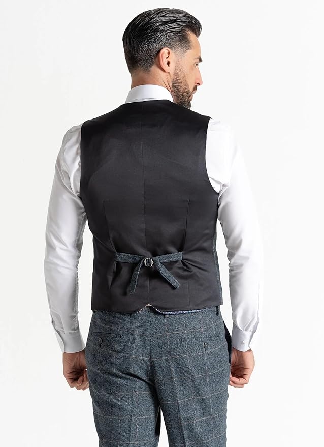 Buy Kensington Mens Slim Fit Wool Blue Three Piece Suit - Weddings , Besiness, Office, Formal Events Suit Order Suit Online - The Tie Company