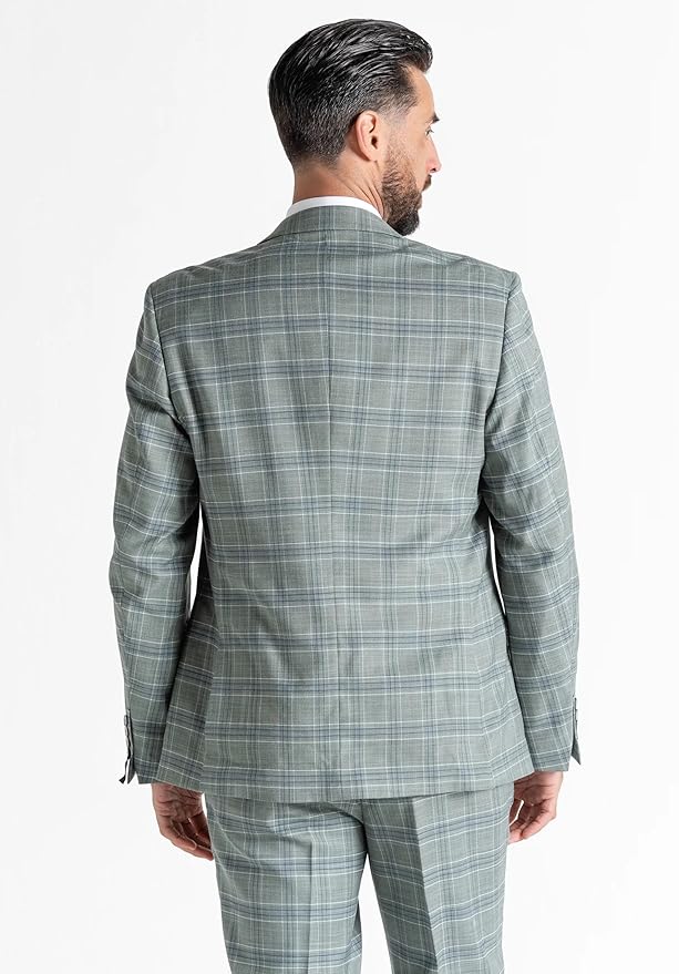 Buy Mens Kensington Olive Green Tailored Fit Wool Blend Suit – Weddings, Business Meetings, and Formal Occasions Suit Order Suit Online. - The Tie Company