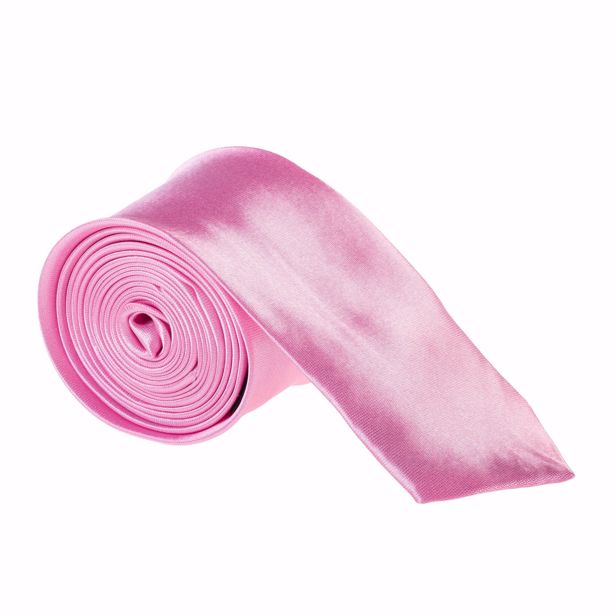 Baby Pink Skinny Slim Tie - Aamera Fashion