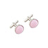 Baby Pink Luxury Fabric cufflinks for men - Aamera Fashion