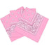 Baby Pink Paisley Cotton Bandana in 3 Pack - Aamera Fashion