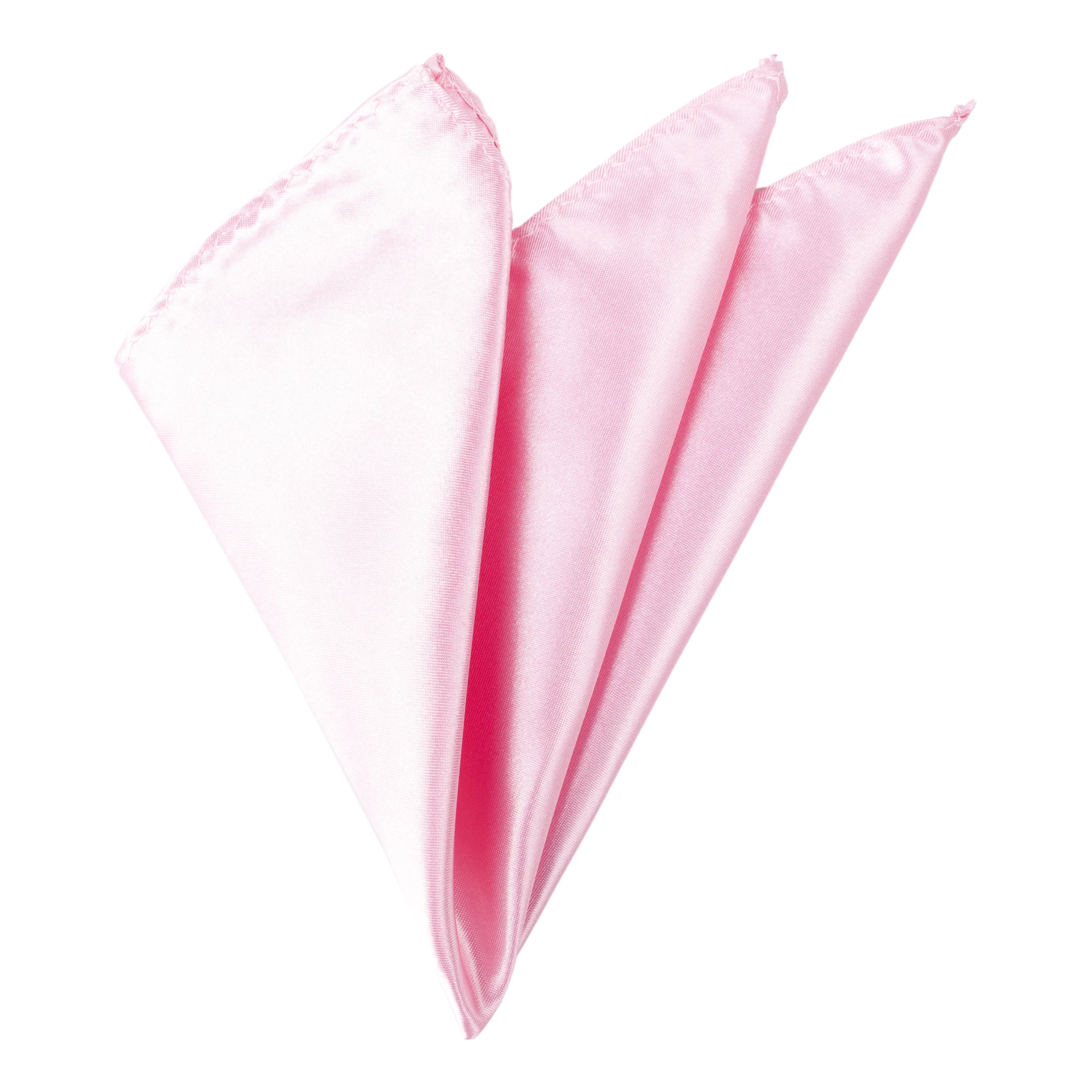 Baby Pink pocket squares for suits - Aamera Fashion