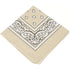 Beige Paisley Polyester Bandana - Aamera Fashion