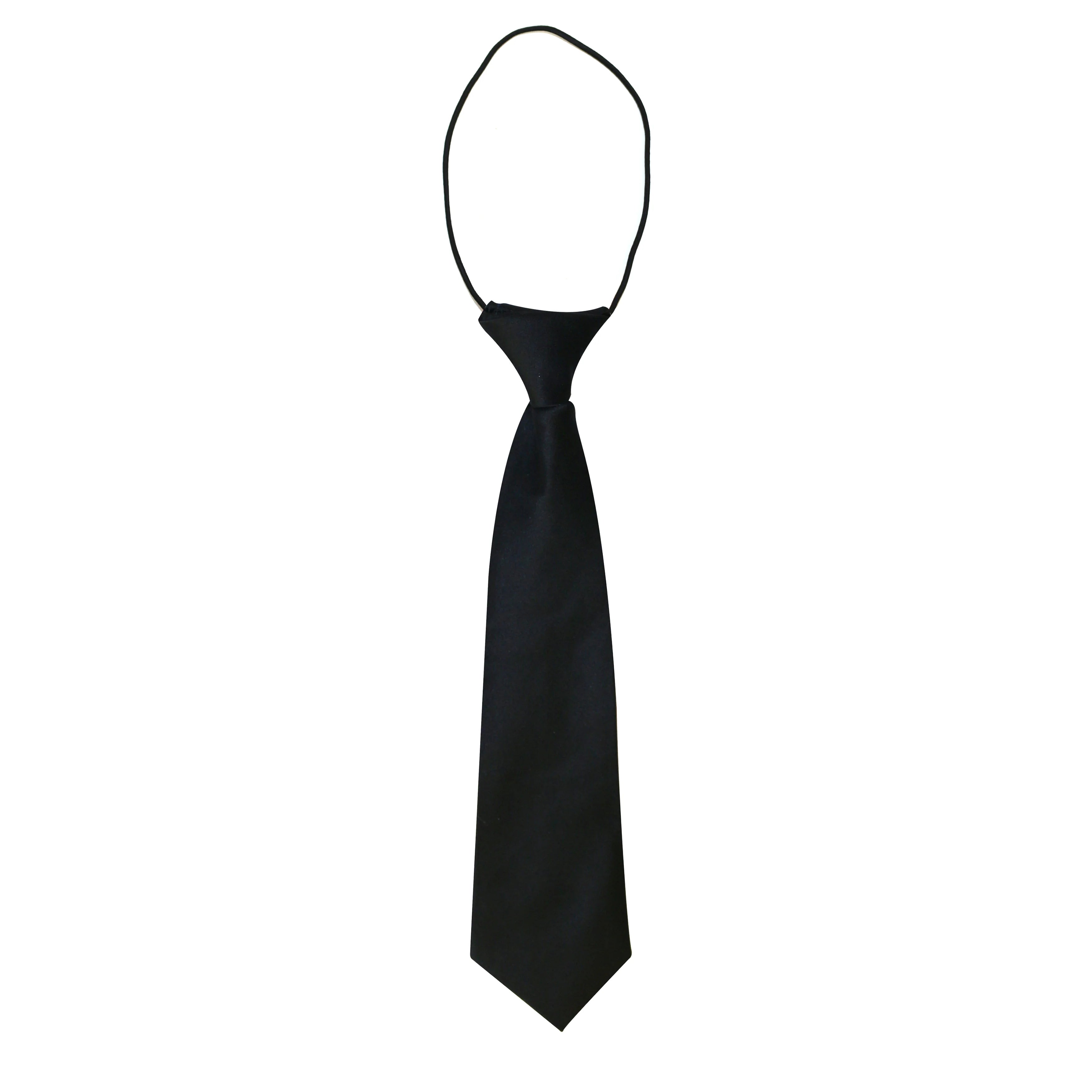 Black silk childrens ties - Aamera Fashion