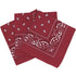 Brown Paisley Cotton Bandana in 3 Pack - Aamera Fashion
