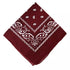 Brown Paisley Polyester Bandana - Aamera Fashion