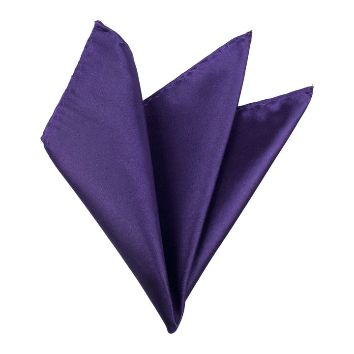 Dark Purple folding of pocket square - Aamera Fashion