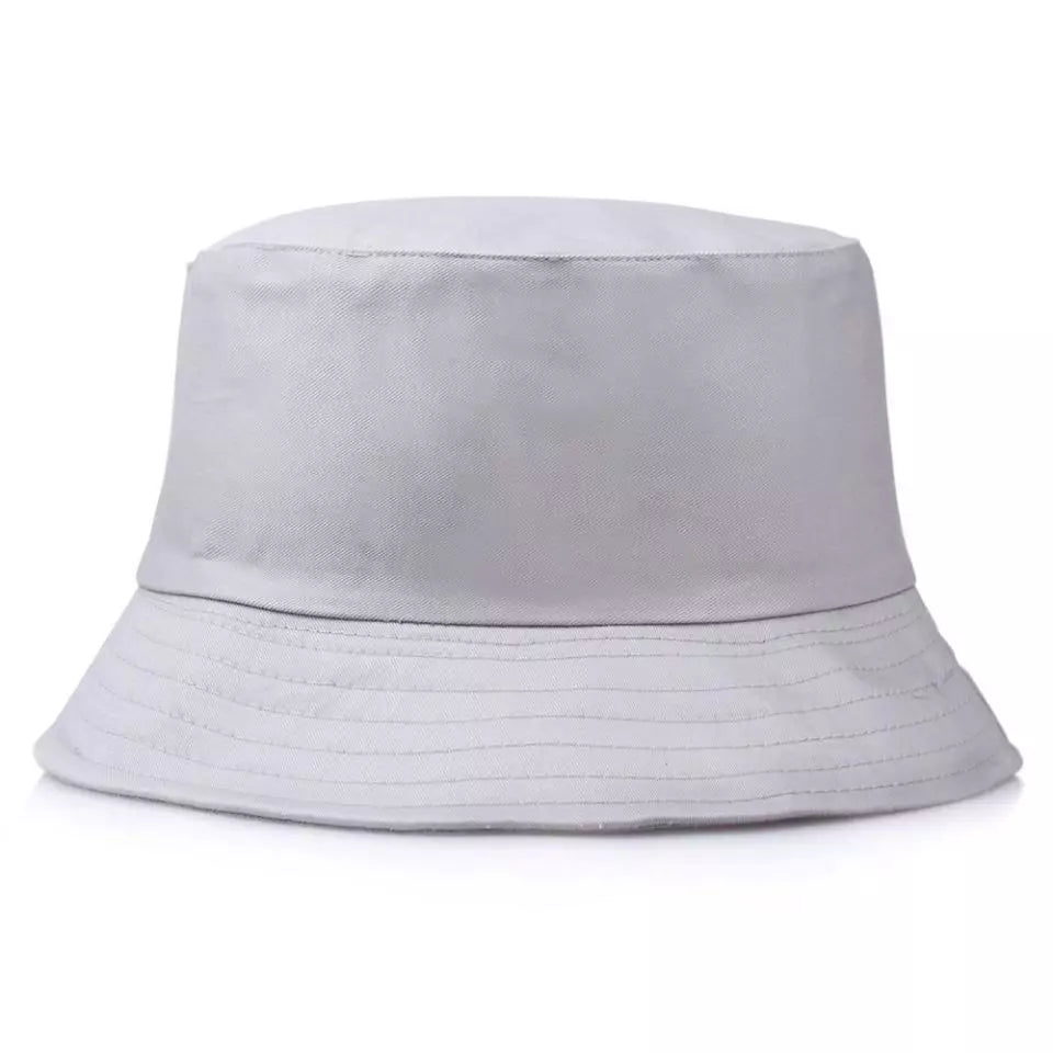 Grey Bucket Hat in Cotton - Summer Hat for Men & Women - Aamera Fashion