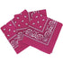 Hot Pink Paisley Cotton Bandana in 3 Pack - Aamera Fashion