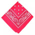 Hot Pink Paisley Polyester Bandana - Aamera Fashion