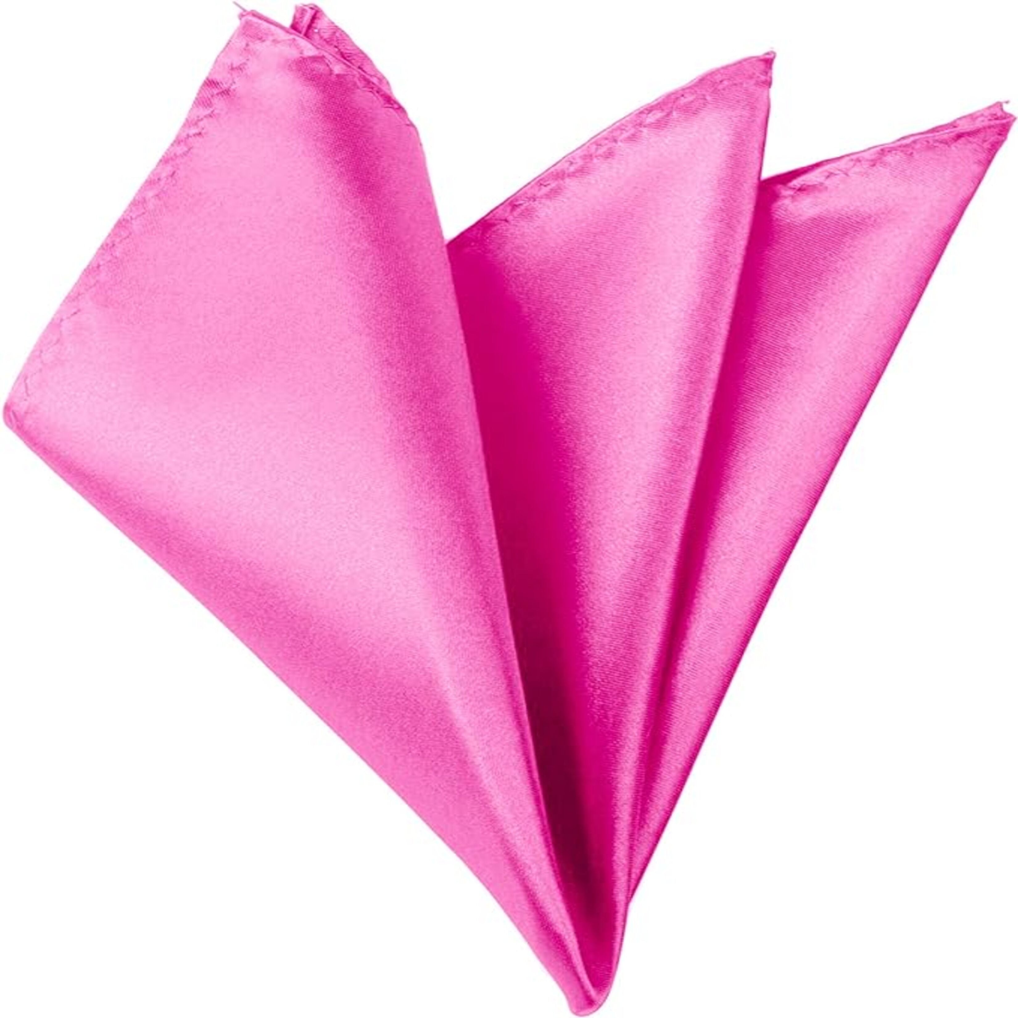 Hot Pink pocket squares for suits - Aamera Fashion