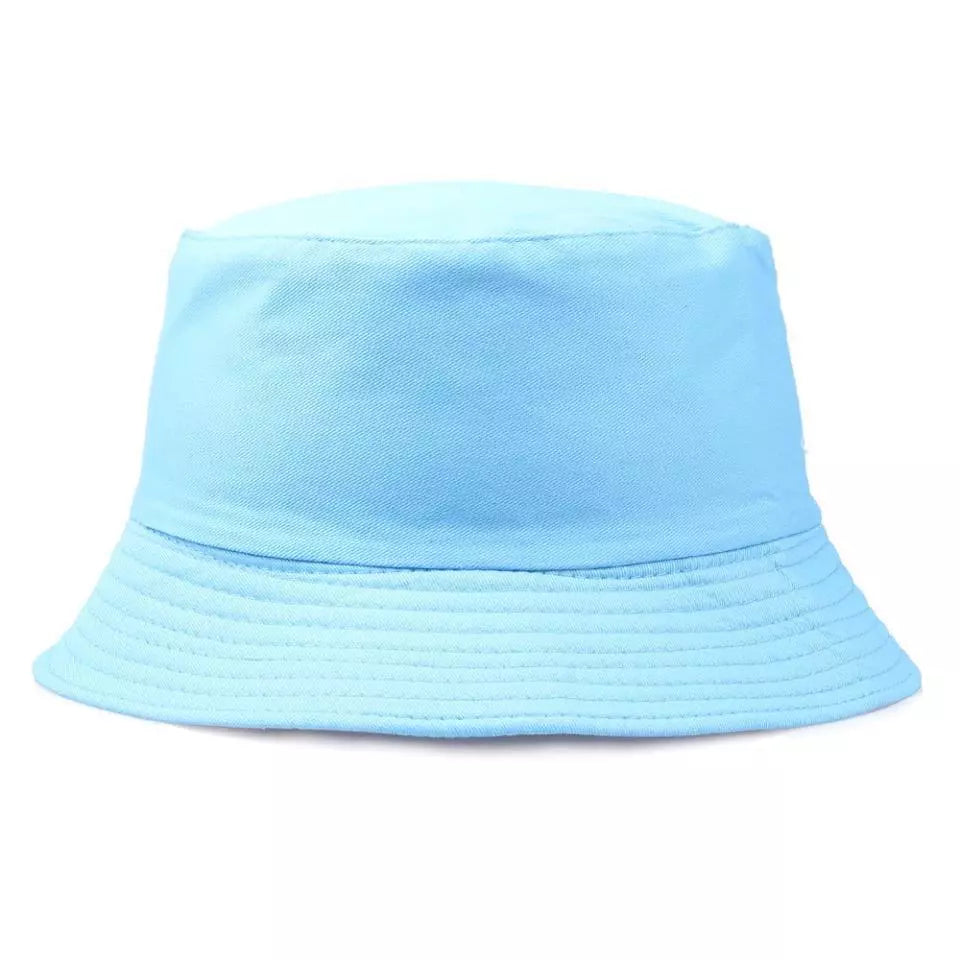 Light Blue Bucket Hat in Cotton - Summer Hat for Men & Women - Aamera Fashion