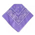 Light Purple Paisley Polyester Bandana - Aamera Fashion