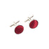 Maroon Luxury Fabric cufflinks for men - Aamera Fashion
