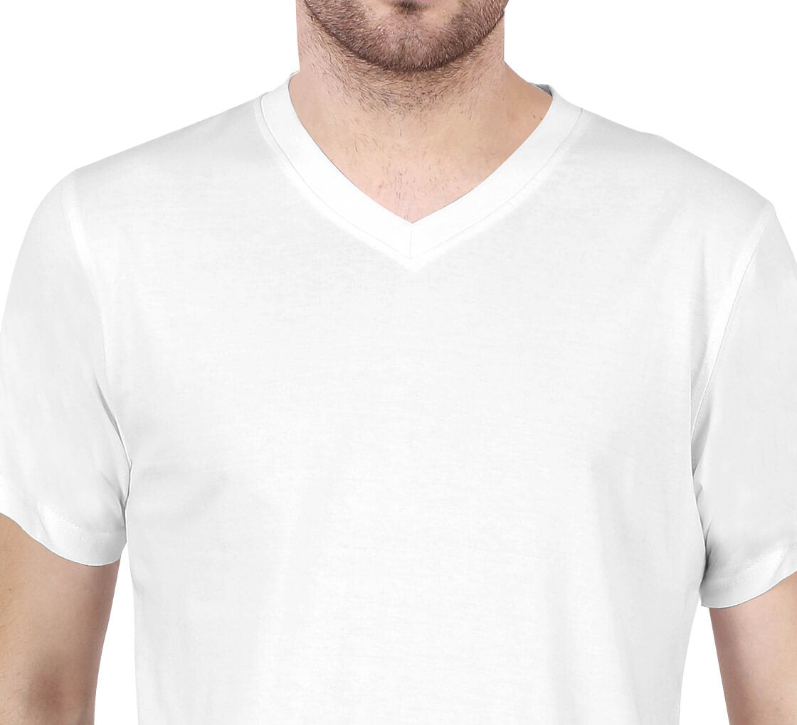 Customized Men’s V-Neck T-Shirt | Soft, Stylish & Custom Comfort