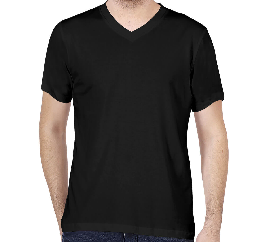 Customized Men’s V-Neck T-Shirt | Soft, Stylish & Custom Comfort