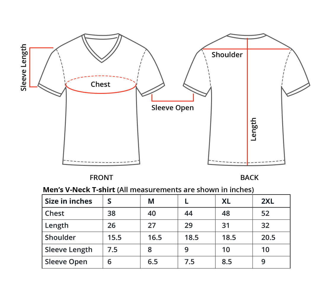 Customized Men’s V-Neck T-Shirt | Soft, Stylish & Custom Comfort