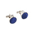 Navy Blue Luxury Fabric cufflinks for men - Aamera Fashion