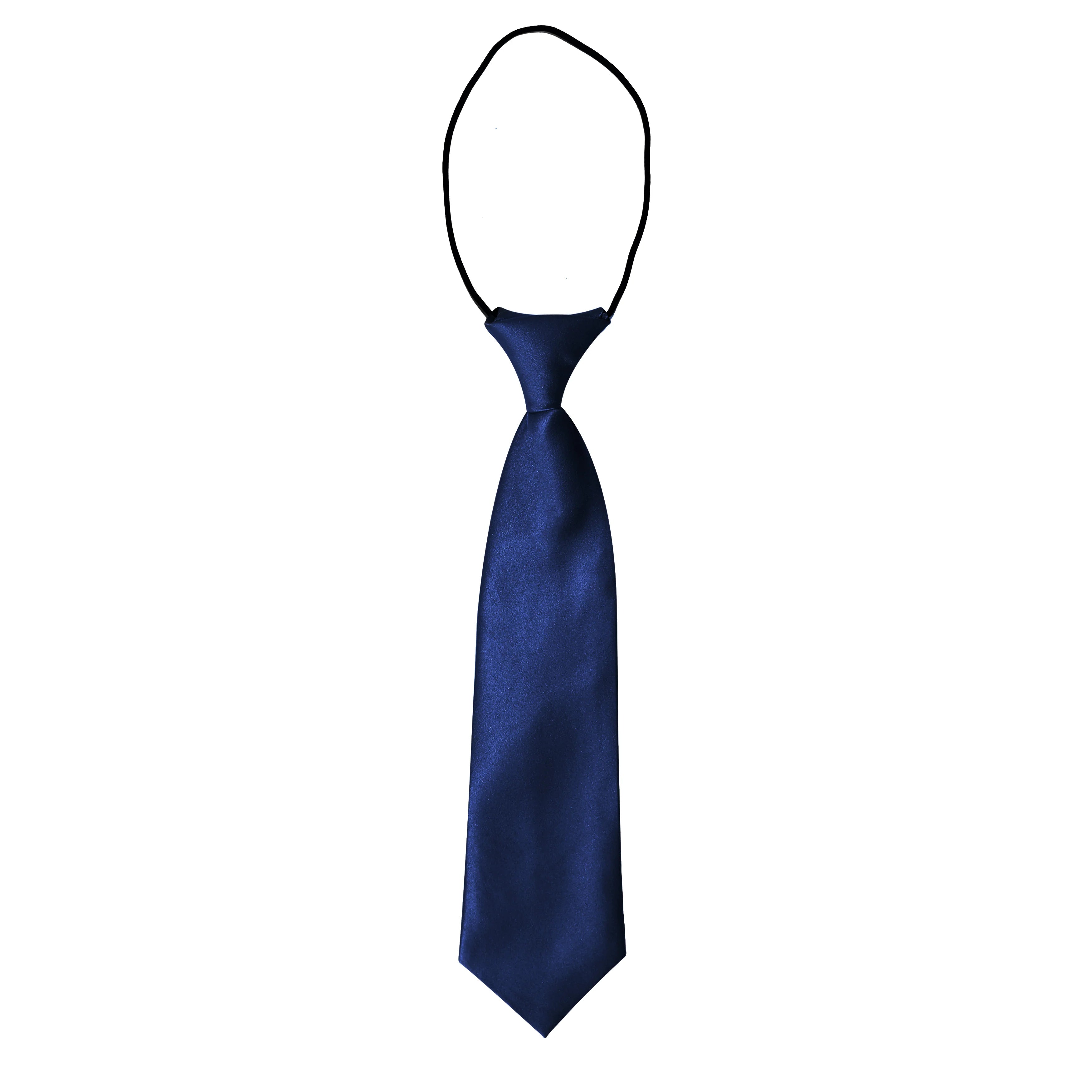 Navy Blue silk boys ties - Aamera Fashion