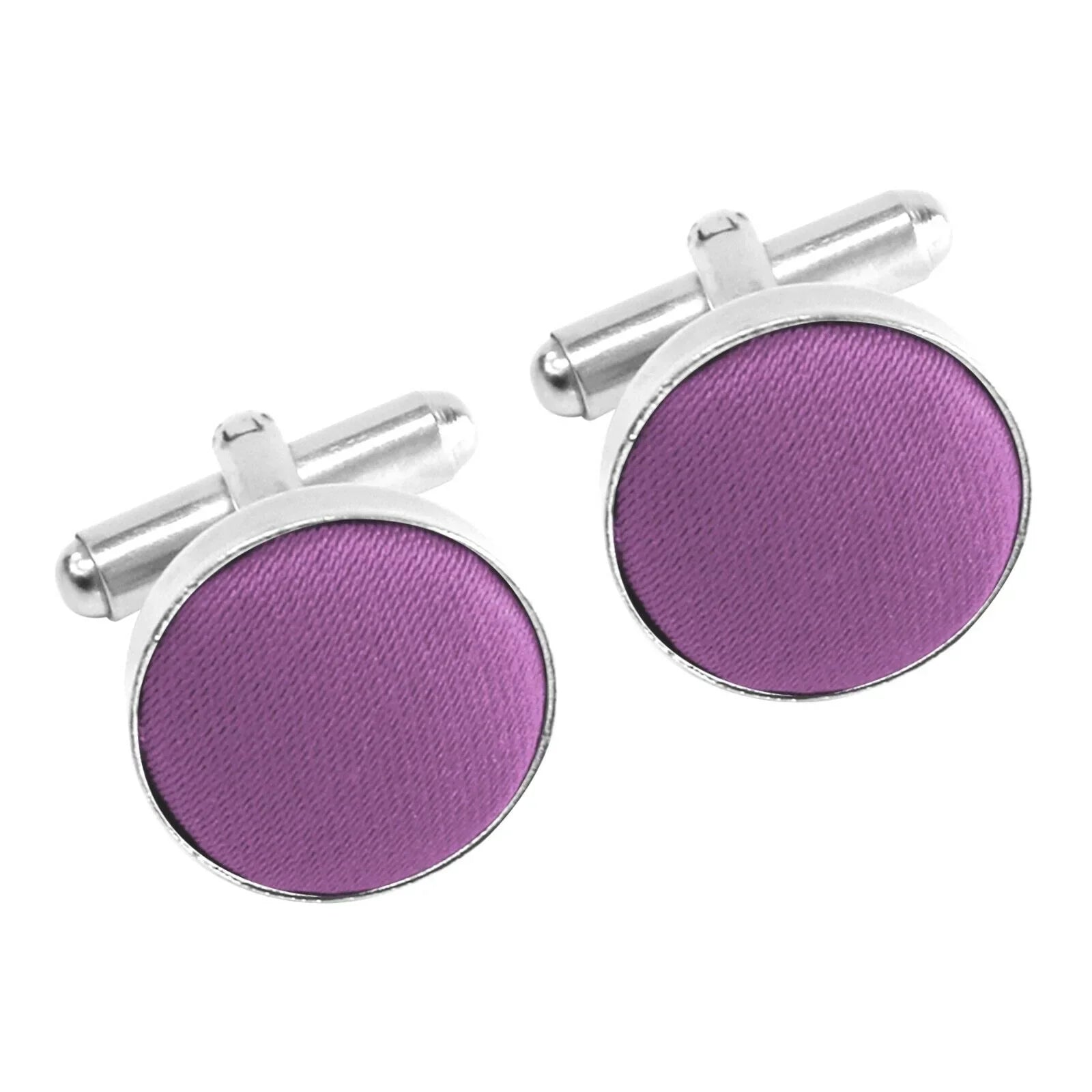 Purple Luxury Fabric cufflinks for men - Aamera Fashion