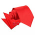 Red Tie, Pocket Square and cufflinks sets - Aamera Fashion