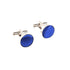 Royal Blue Luxury Fabric cufflinks for men - Aamera Fashion