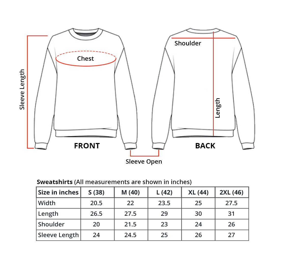 Aamera Mens Plain Pullover Sweatshirt White - Aamera Fashion