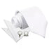 White Tie, Pocket Square and cufflinks sets - Aamera Fashion