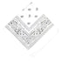 White Paisley Polyester Bandana - Aamera Fashion