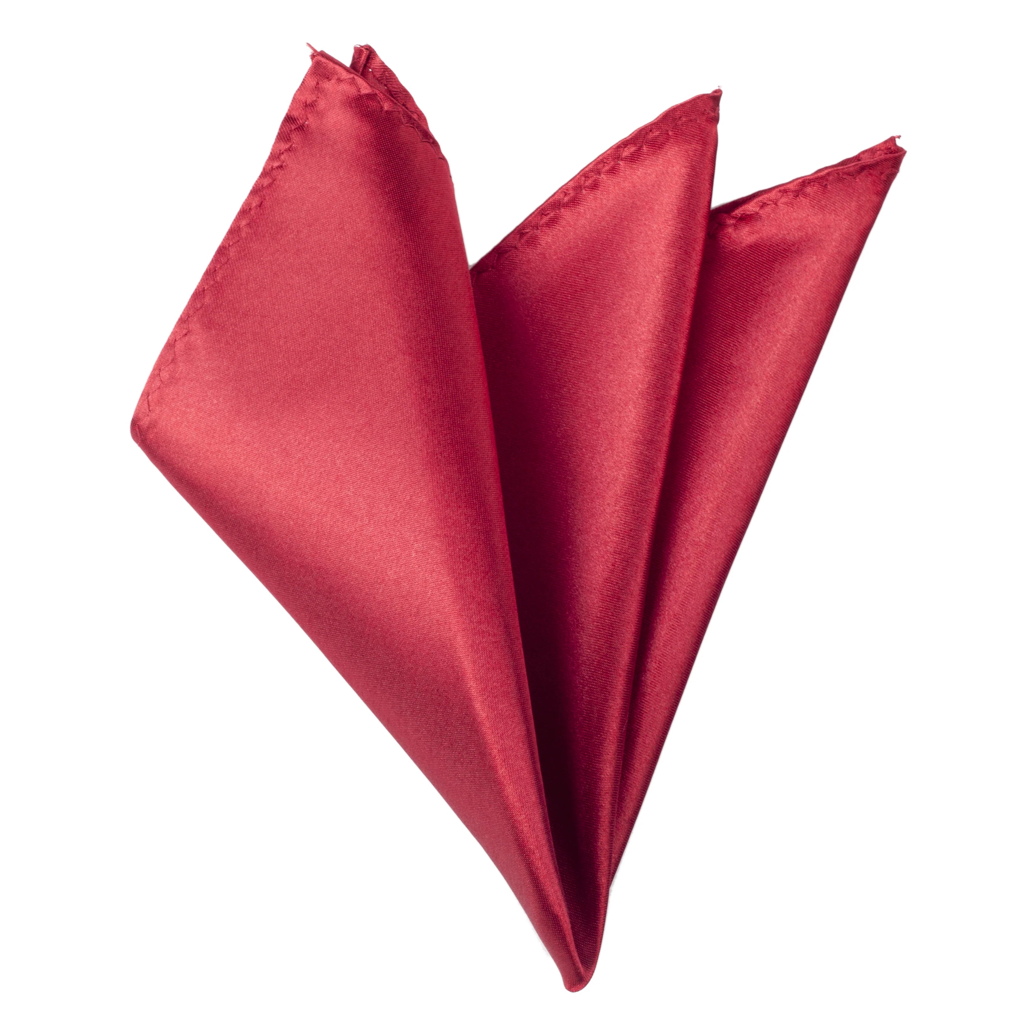 Wine Red folding of pocket square - Aamera Fashion