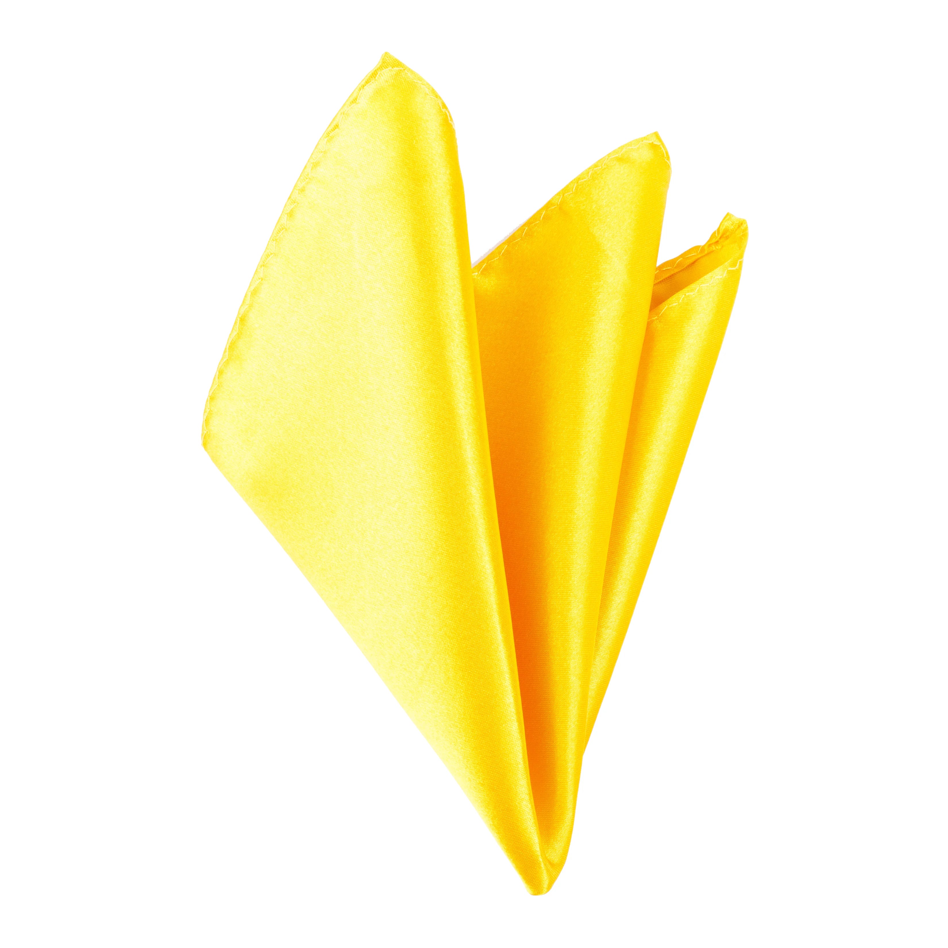 Yellow folding of pocket square - Aamera Fashion