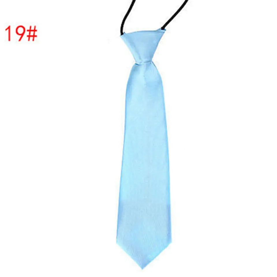 Light Blue silk boys ties - Aamera Fashion