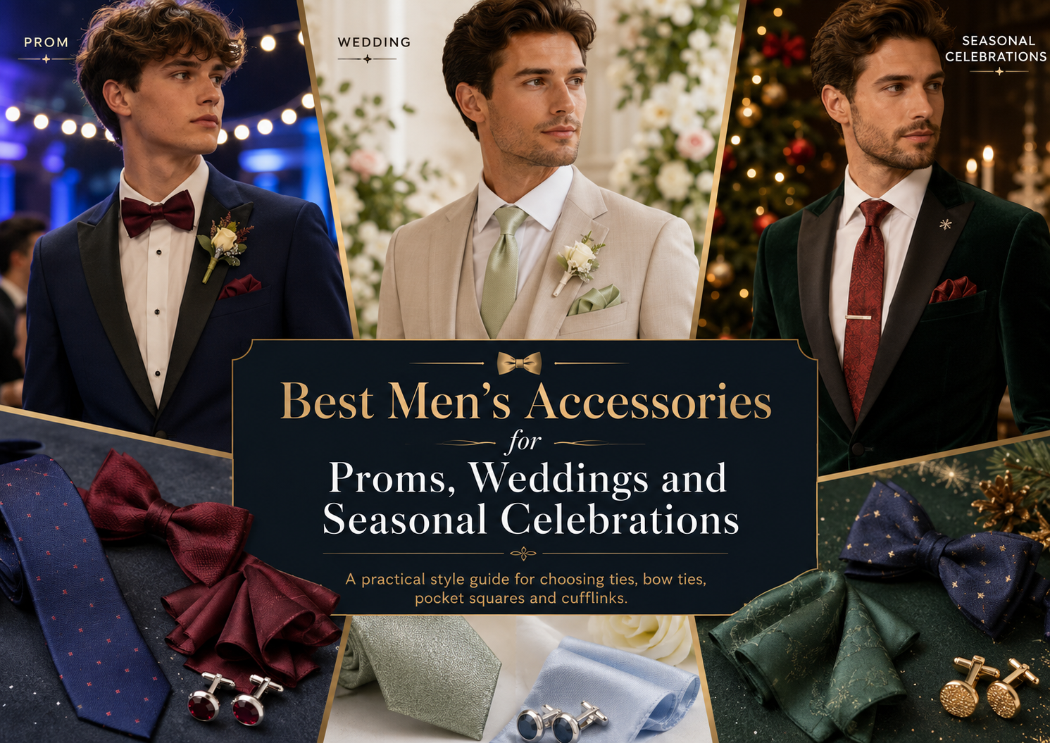 Best Men’s Accessories for Proms, Weddings and Seasonal Celebrations