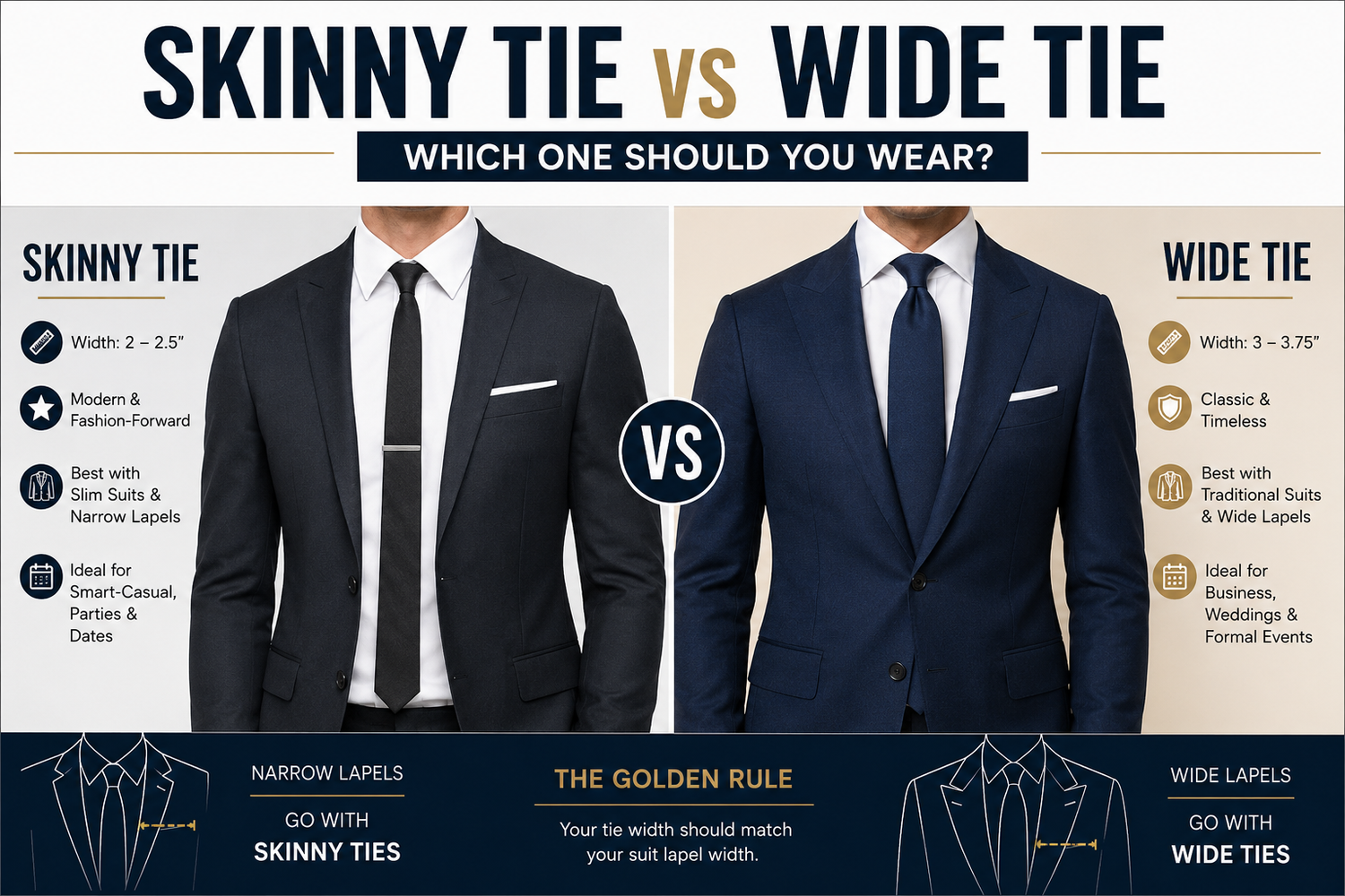 Skinny Tie vs Wide Tie: Which One Actually Looks Better?