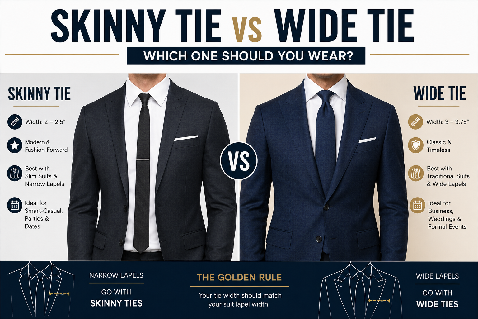 Skinny Tie vs Wide Tie: Which One Actually Looks Better?