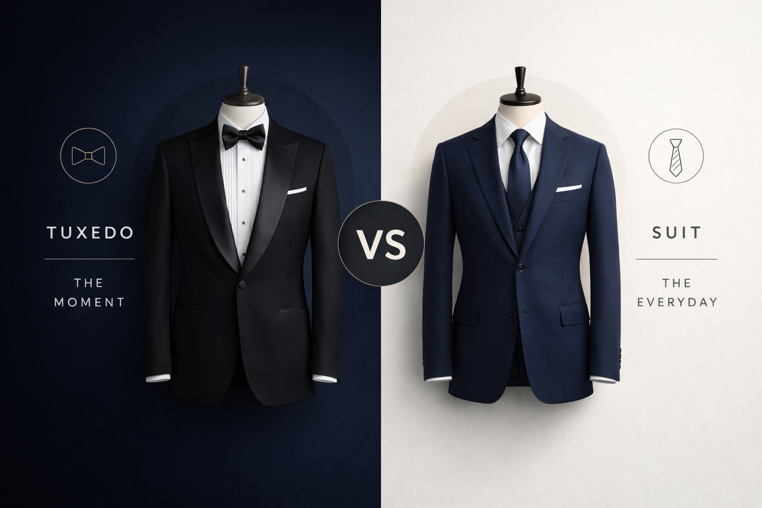Tuxedo vs Suit — What’s the Real Difference and When to Wear Each