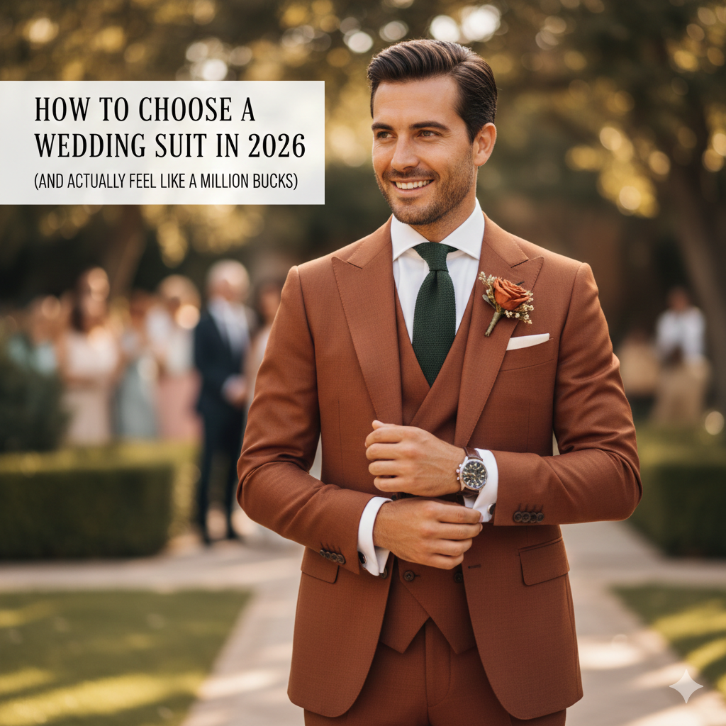 How to Choose a Wedding Suit in 2026 (and Actually Feel Like a Million Bucks)