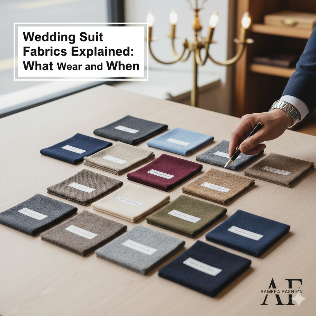 Wedding Suit Fabrics Explained: What to Wear and When