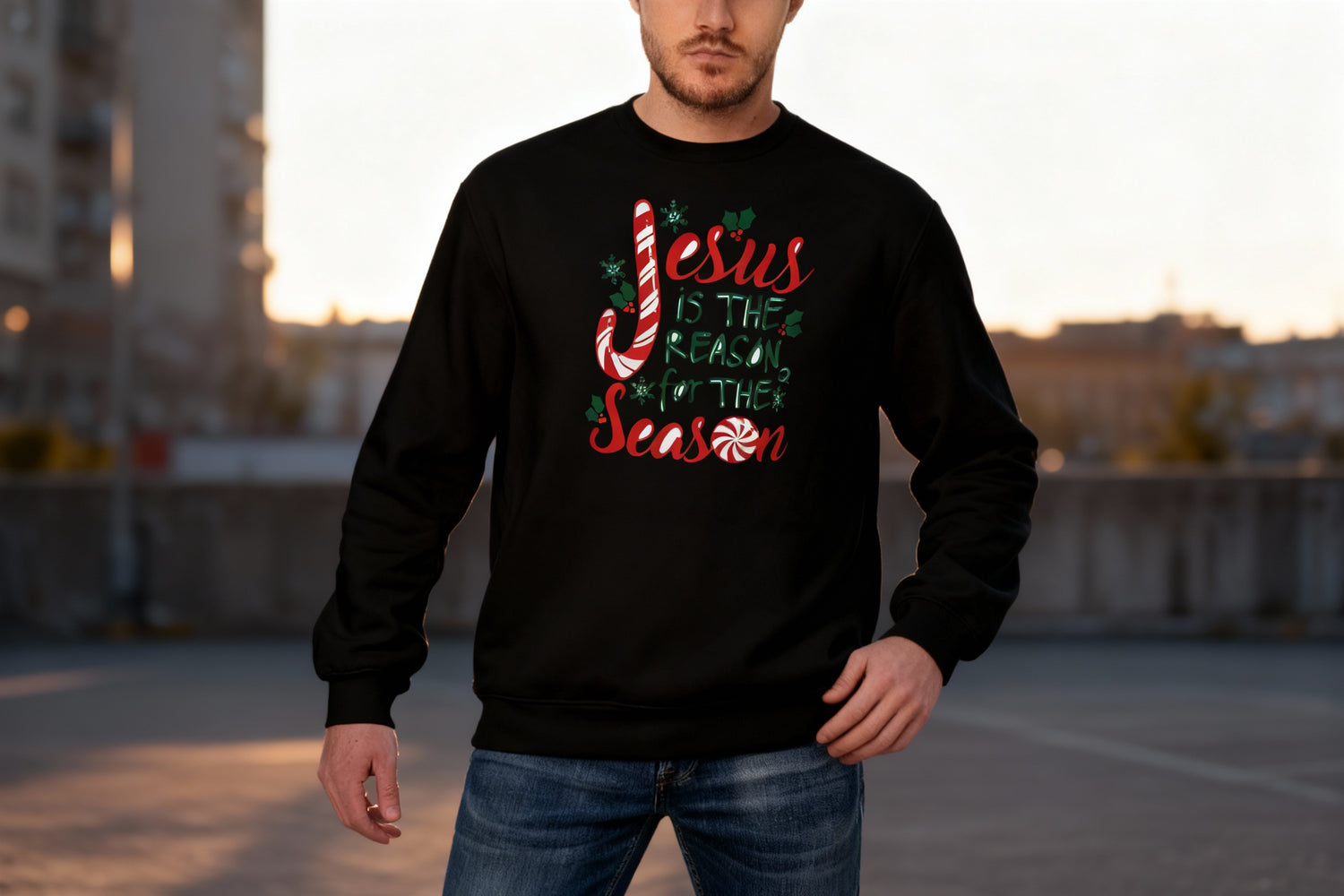 Jesus Is the Reason for the Season Christmas Sweatshirt