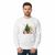 White Super Mario Christmas Sweatshirt – Mario, Peach & Bowser Christmas Tree Festive Holiday Jumper