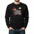 Whimsical Hand-Drawn “Merry Christmas” Typography Sweatshirt - Black