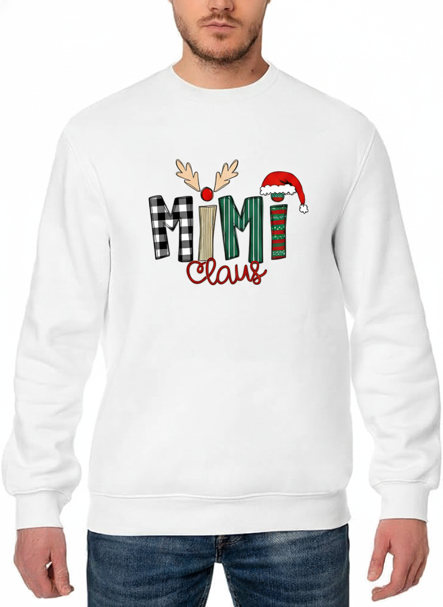 Mimi Claus” Sweatshirt – Cute Grandparent Christmas Design Holiday Festive Jumper