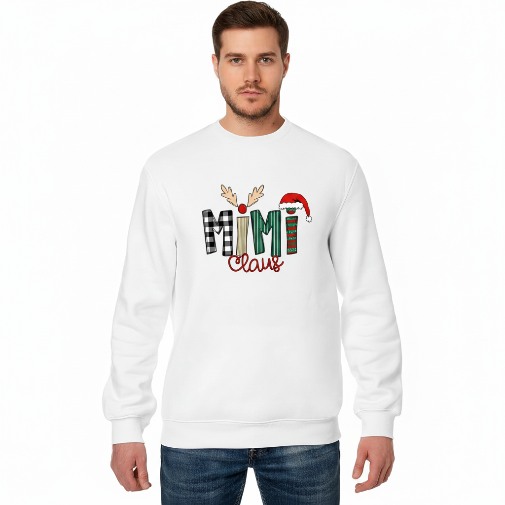 Mimi Claus” Sweatshirt – Cute Grandparent Christmas Design Holiday Festive Jumper