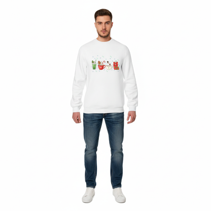 “Holiday Sips Collection” Sweatshirt – Festive Drinks-Themed Christmas Winter Jumper