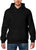 Mens Black Relaxed Fit Hoodie Sweatshirt